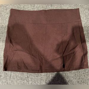 Garage Brown Mini Skirt